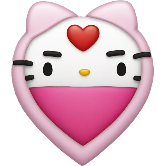 hello kitty heart emoji
