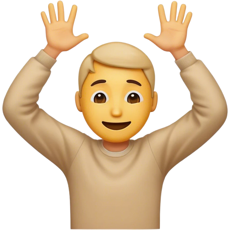 Emoji smiles and embarrassing and cover his eyes by arms emoji