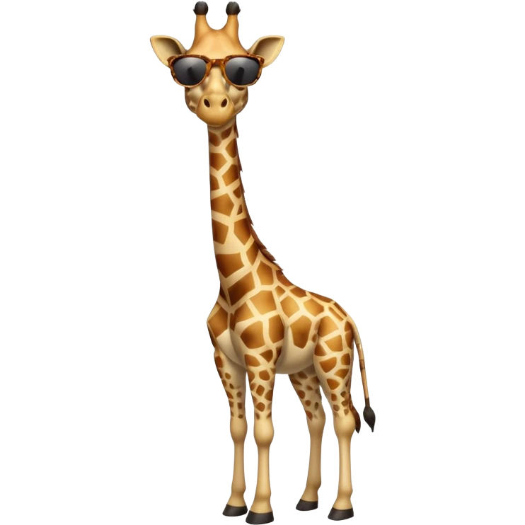 Giraffe with sunglasses emoji
