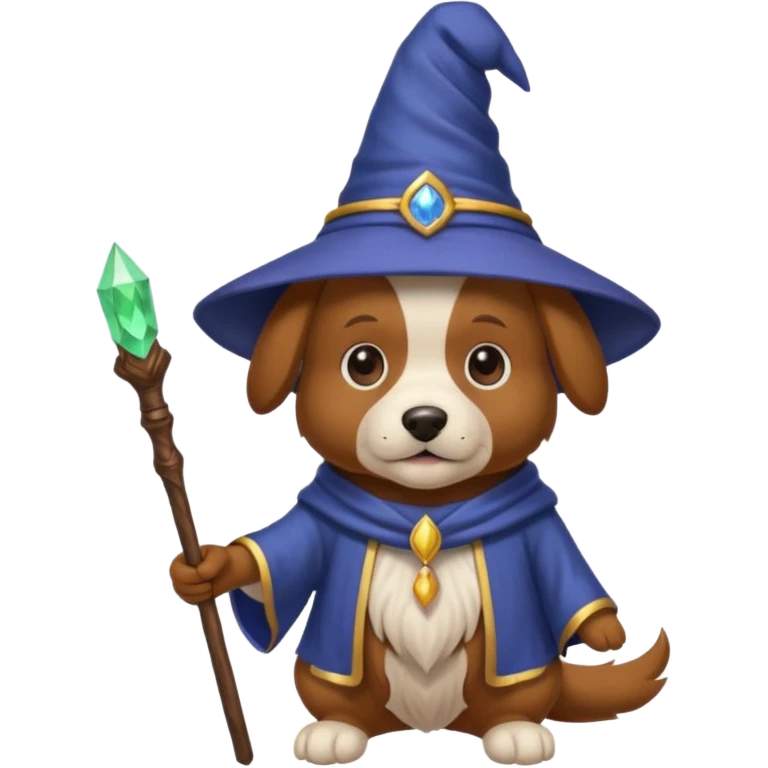 Dog wizard emoji
