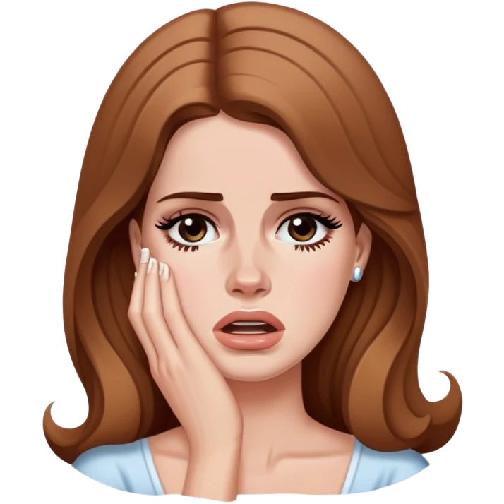 lana del ray crying  emoji