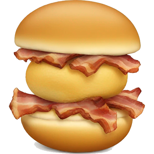 Pão com Bacon e ovo emoji