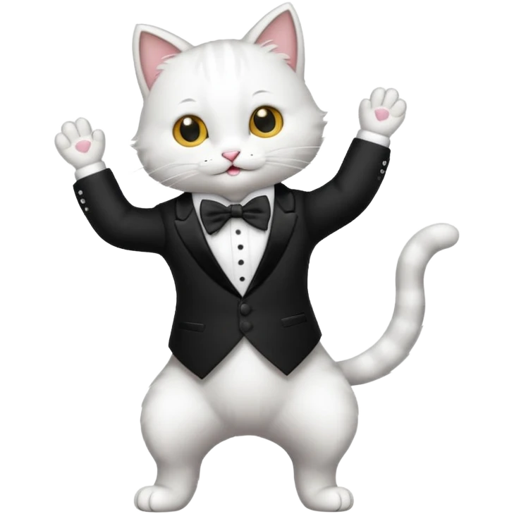 Dans eden kedi emoji