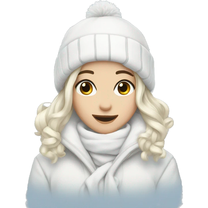 White winter aesthetic  emoji