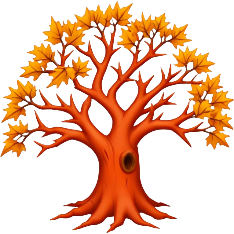 red thorn tree emoji