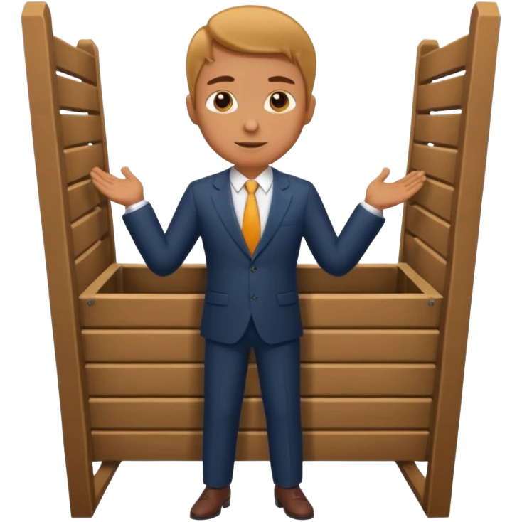 guy in stocks emoji