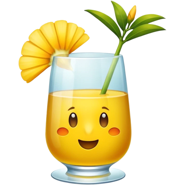 bitte ein bild von einem eistee mit papageiblumengeschmack emoji