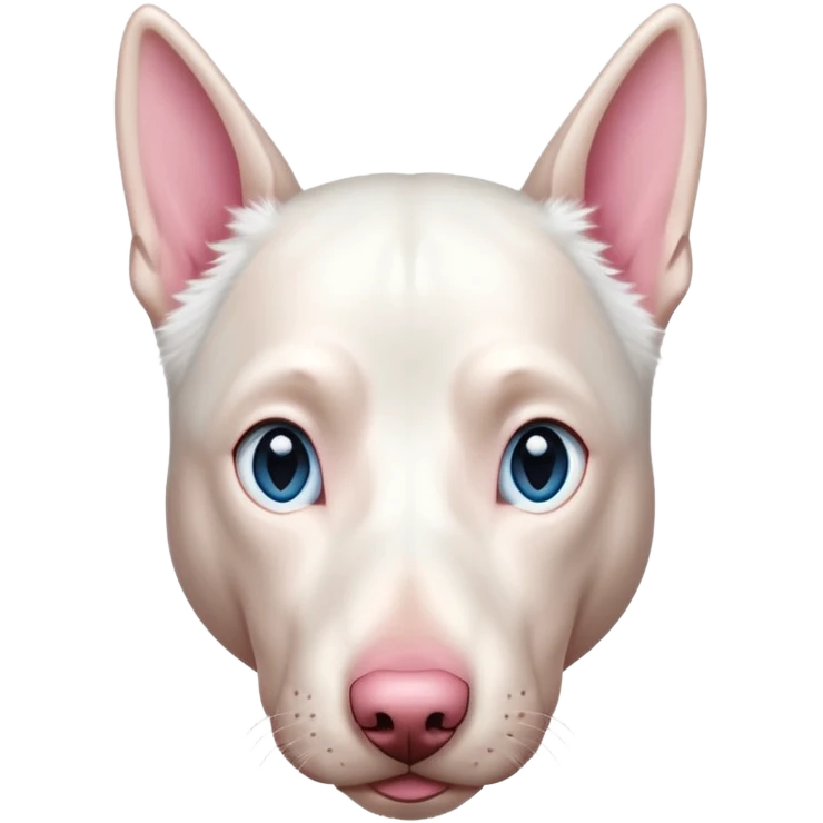 albino doberman with blue eyes emoji