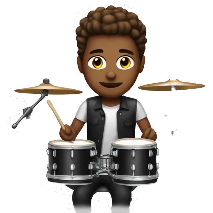 drummer with drum kit  emoji