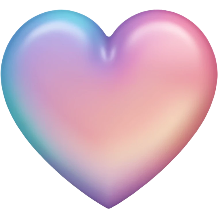 heart with a pastel ombre emoji