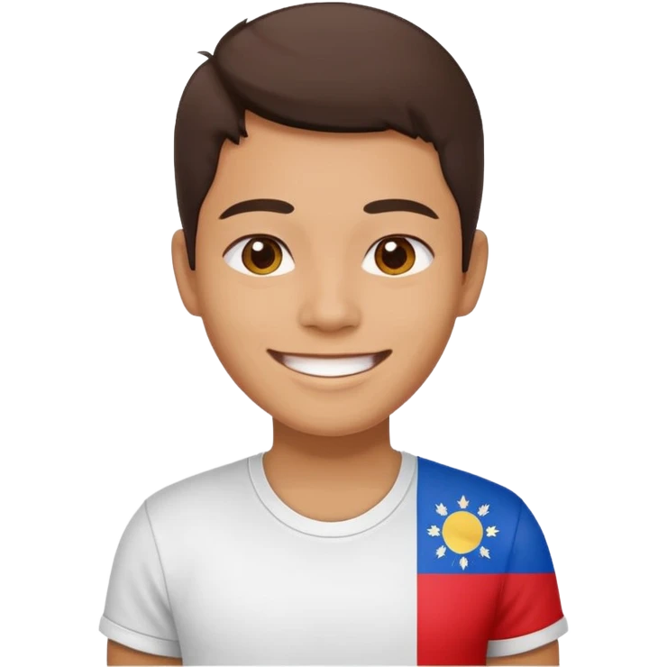 smile with Filipino colors emoji