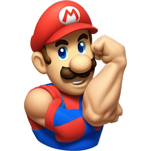 super mario biceps curl emoji