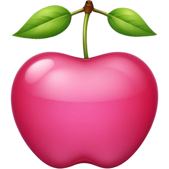 Pink cherry emoji