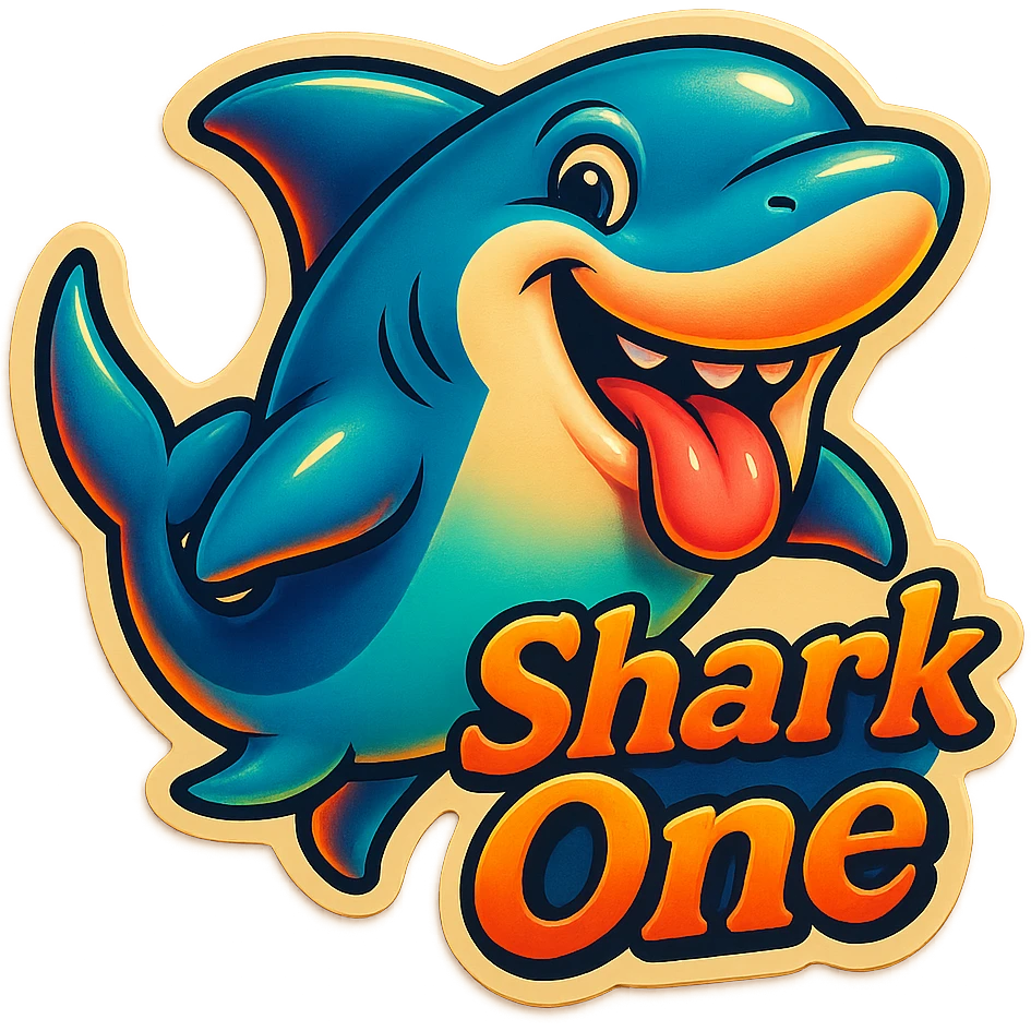 Smiling with tongue sticking out
Add the words Shark One emoji