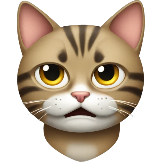 cat being angry to boss emoji