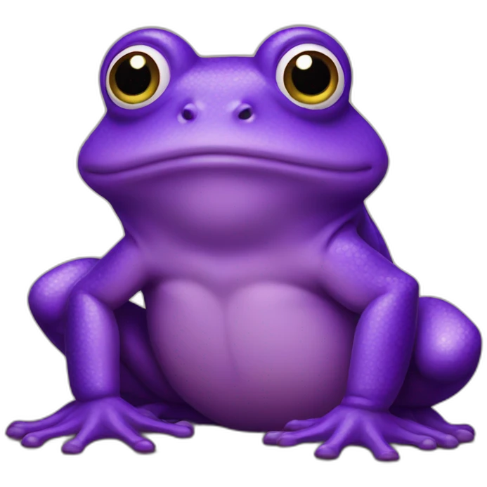 Purple frogs emoji
