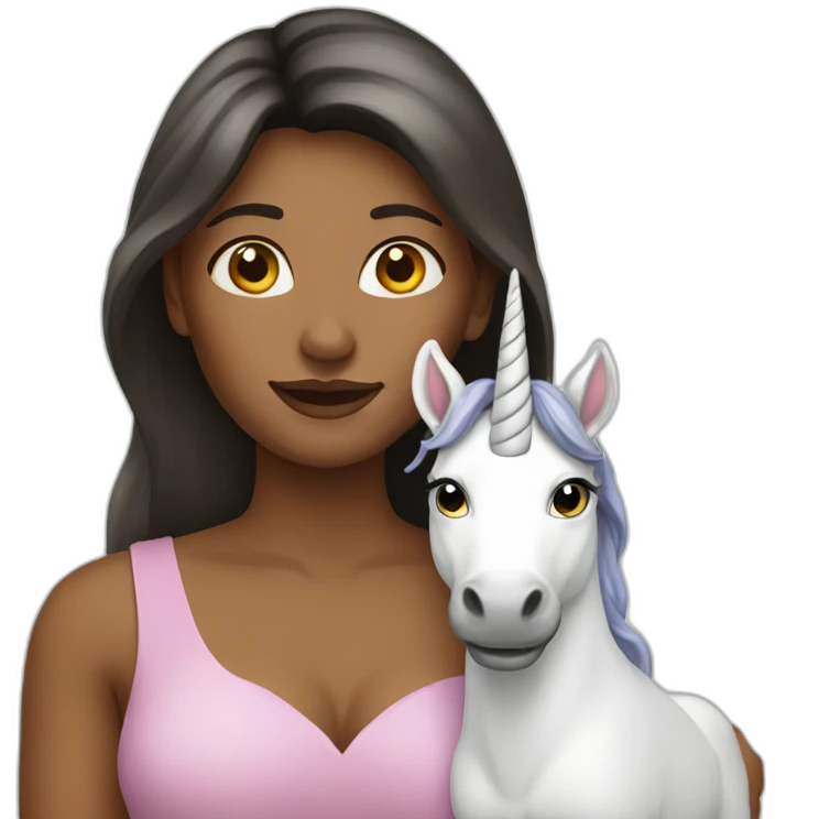Woman-Holding-unicorn emoji