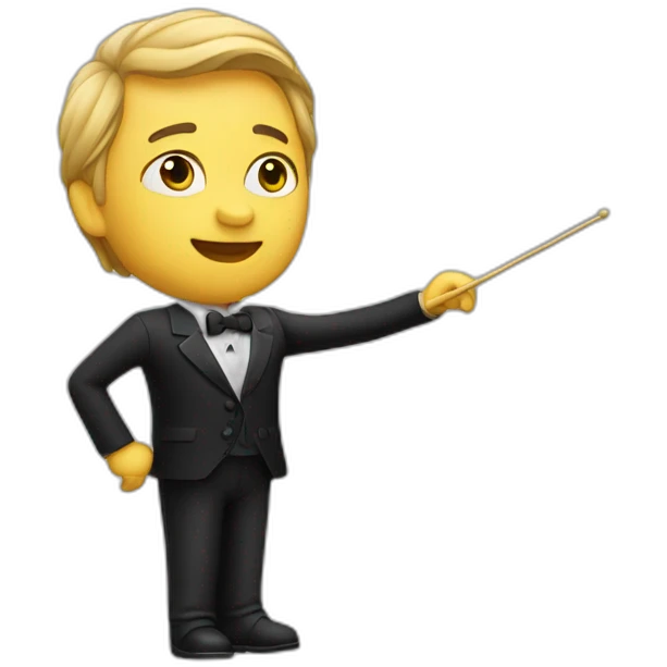Music conductor emoji