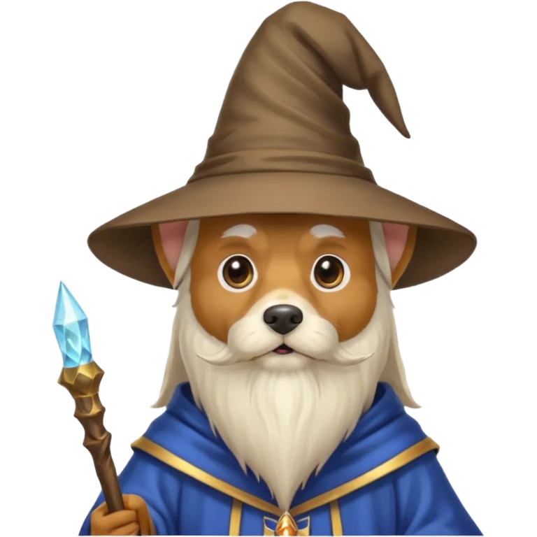 Dog wizard emoji
