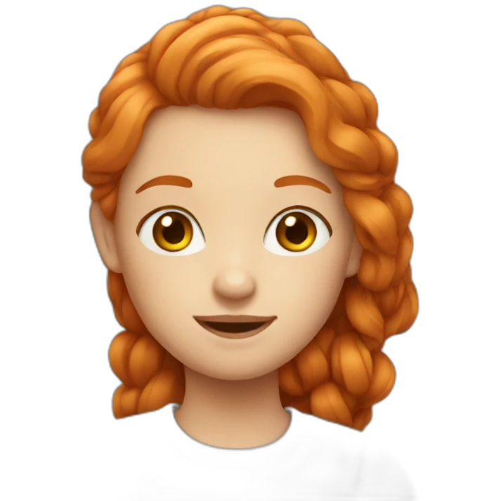 ginger girl emoji