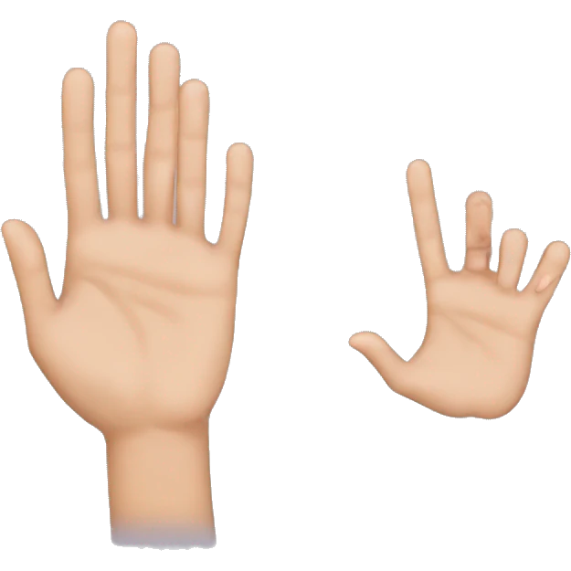 little finger and ring finger emoji