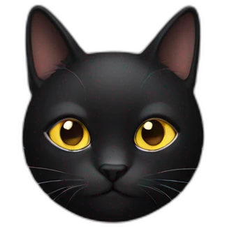 The Black Cat emoji