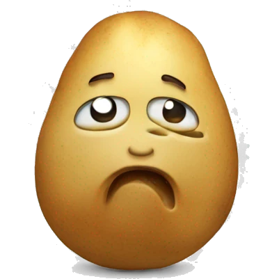 Crying potato emoji
