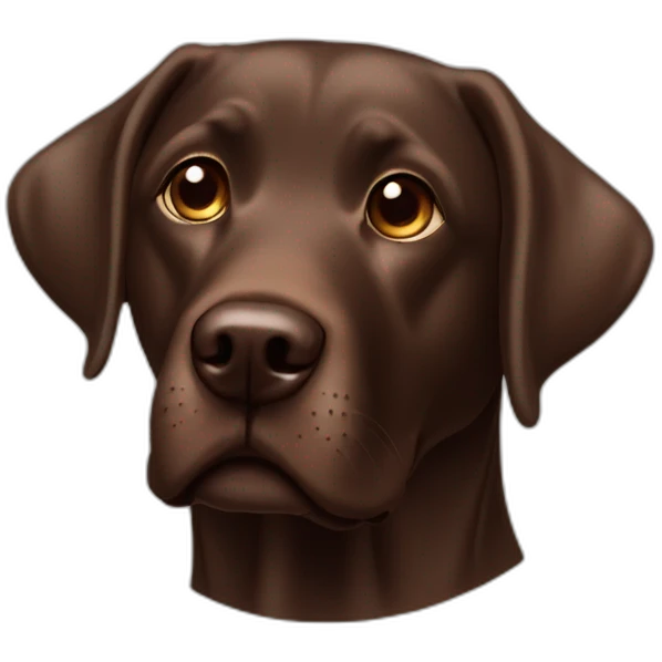 a-chocolate-lab-with-a-thought-bubble emoji