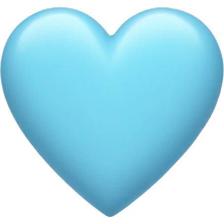pastel blue heart emoji