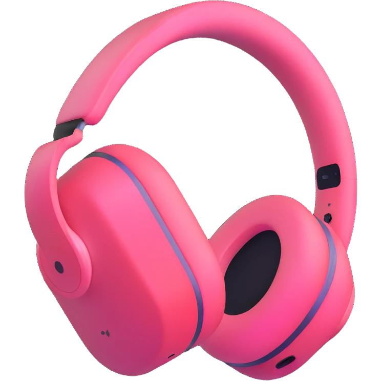 pink Apple AirPods Max headphones emoji