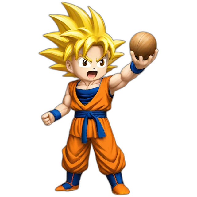goku holding nuts emoji