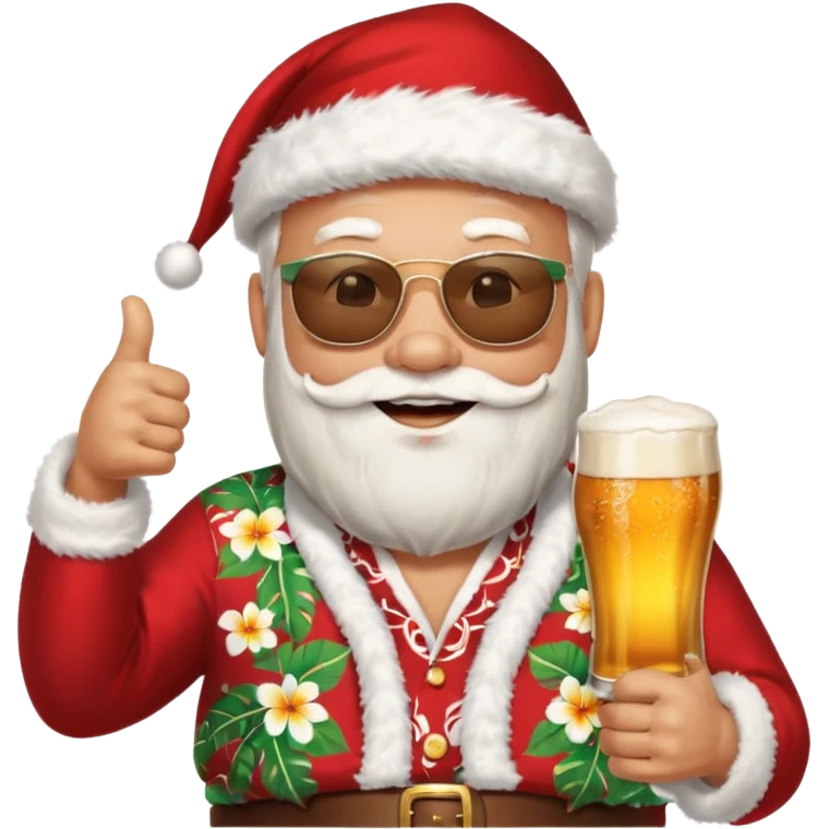 Santa doing the frat flick emoji