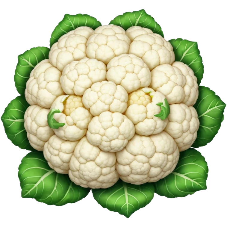 minimal and round cauliflower emoji emoji