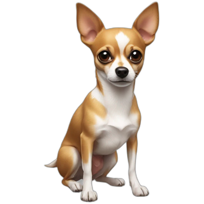 deer-headed chihuahua jack russel no white emoji