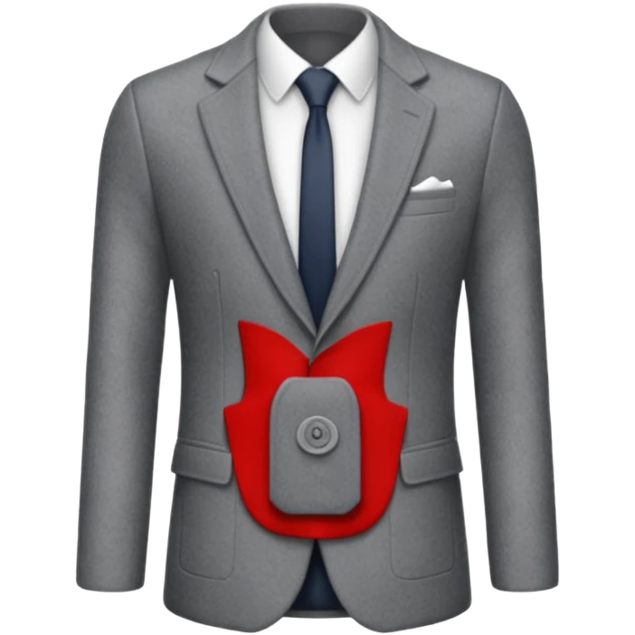 grey blazer suit coat emoji