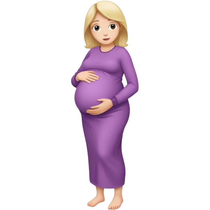  Mujer embarazada piel blanca cuerpo completo emoji