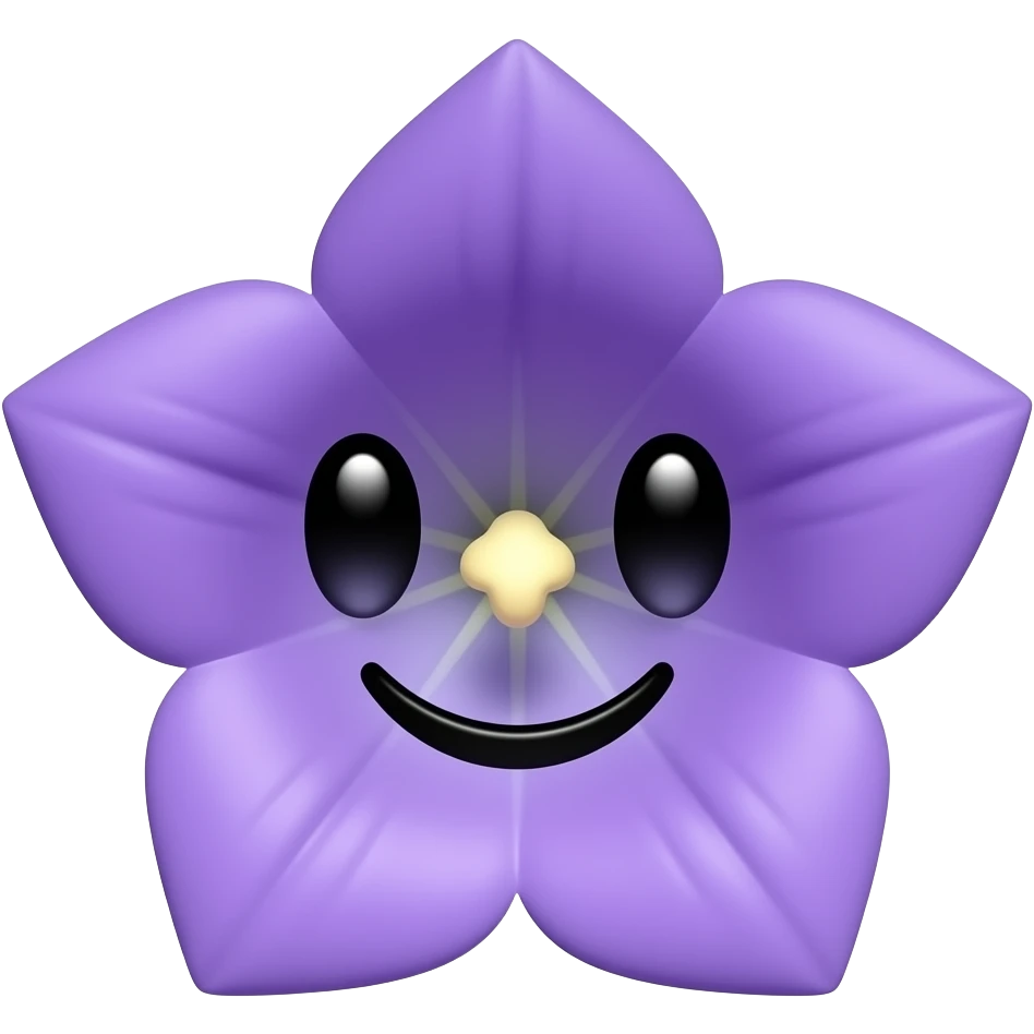 Flor campanilla Con cara feliz emoji