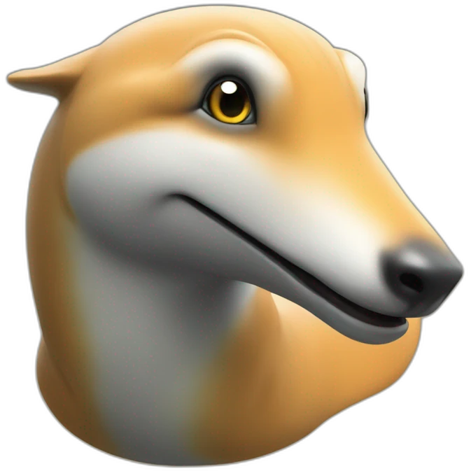 Chat sur dauphin emoji