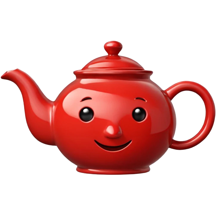 talking teapot red  emoji