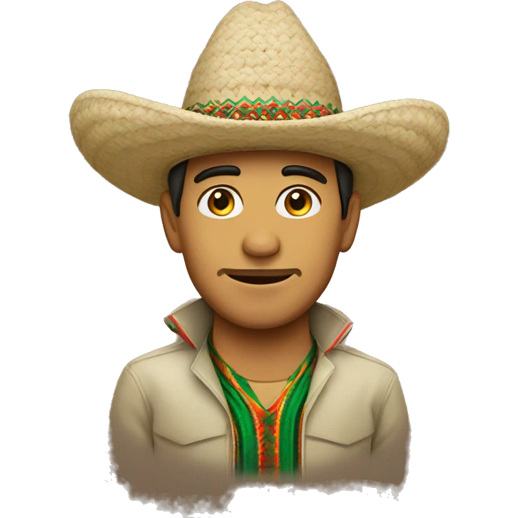 Camilo con gorro de México  emoji