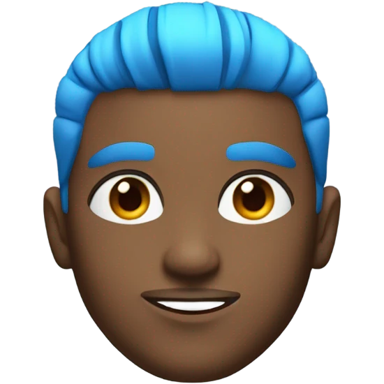 A guy named ninja with blue hair saying imagine if ninja got a low taper fade emoji