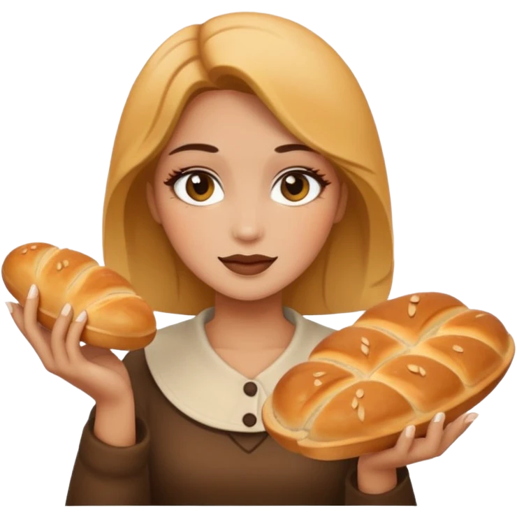 Makeup and bread emoji