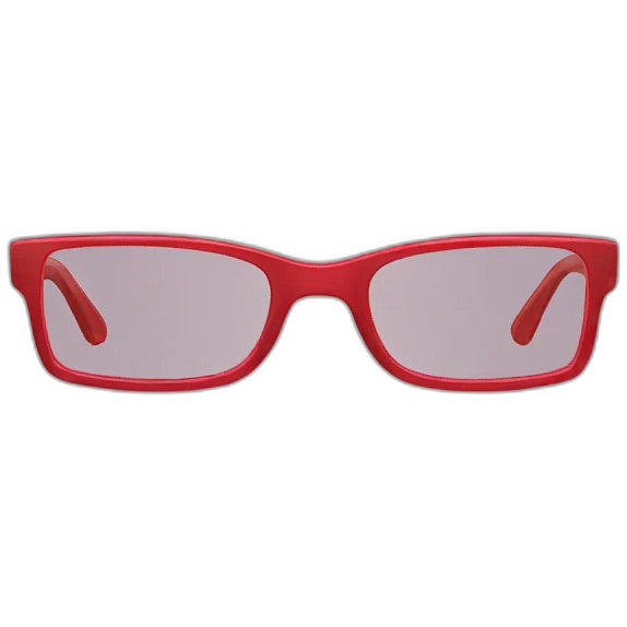 red glasses emoji