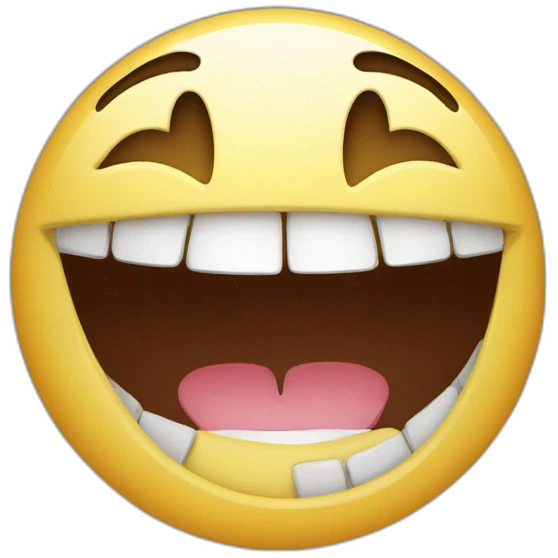 Faux sourire emoji