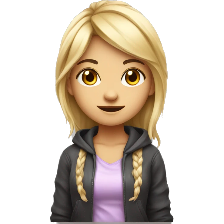 Cute gamer girl  emoji