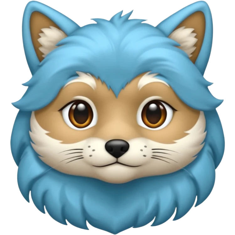 Quiero un zorrito color celeste emoji