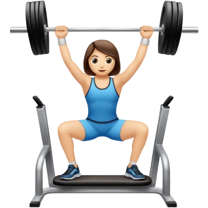 Pesa de gimnasio vista desde el ángulo derecho  emoji