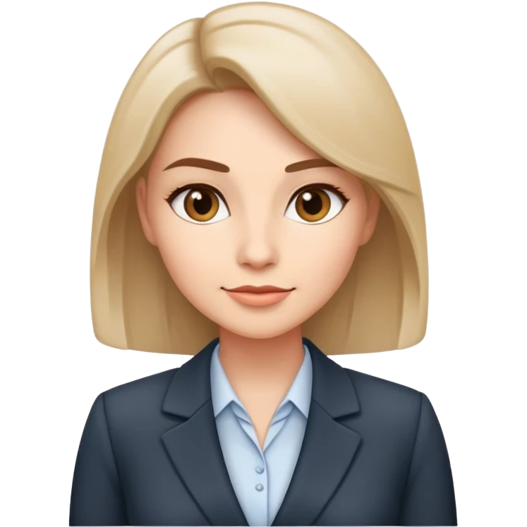 ceo woman confidently wears smart business attire emoji
