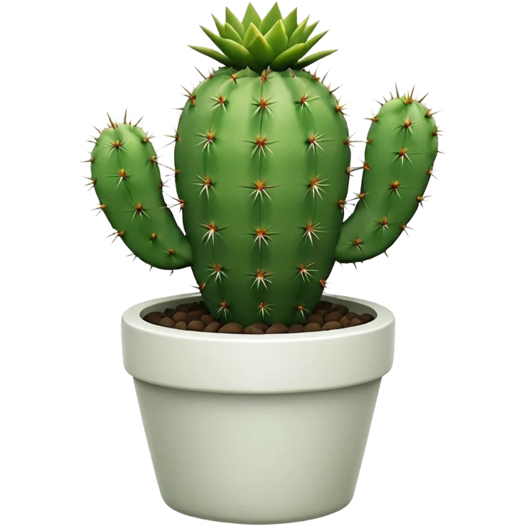Cactus + white pot emoji