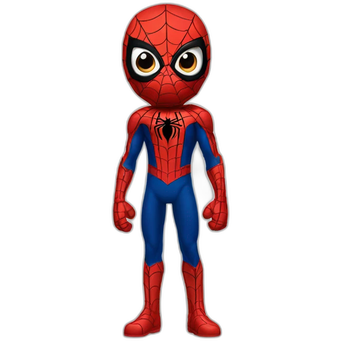 Spider man avec une armure emoji